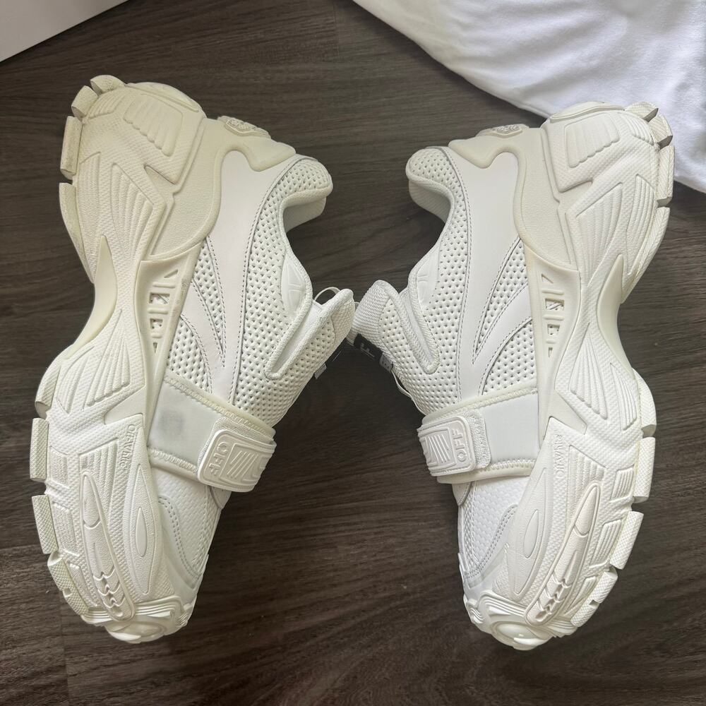 Off-White Glove Round Toe Sneakers Size 40/10 Chunky Authentic Designer - Picture 5 of 10